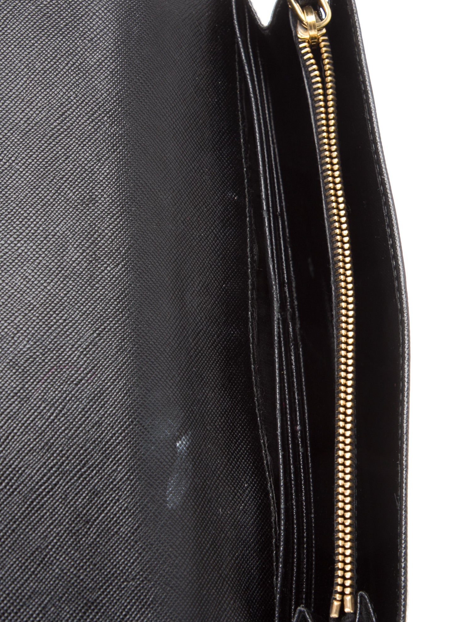 Prada Saffiano Metal Leather Continental Wallet